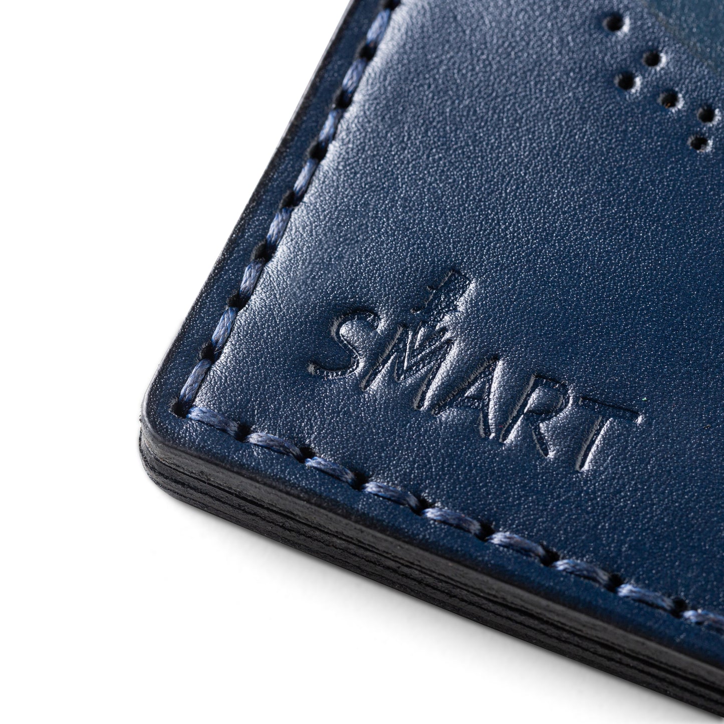 slim Plain card holder | Blue