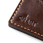 slim Plain card holder | Brown