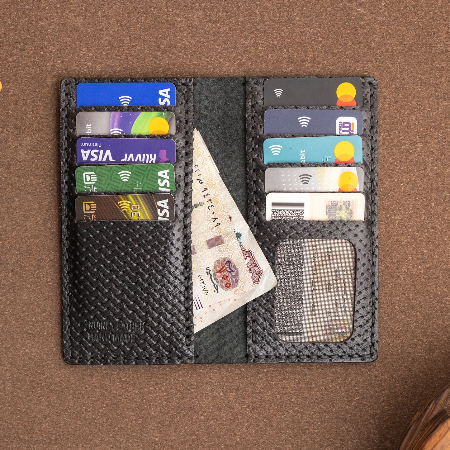 Bi-fold card holder | Black