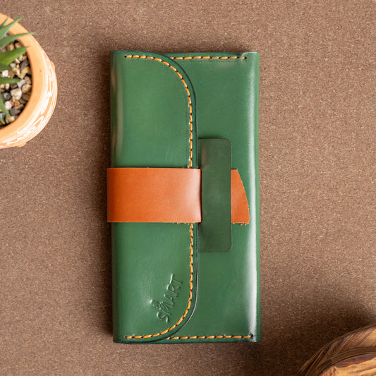 Tri-fold wallet | Green