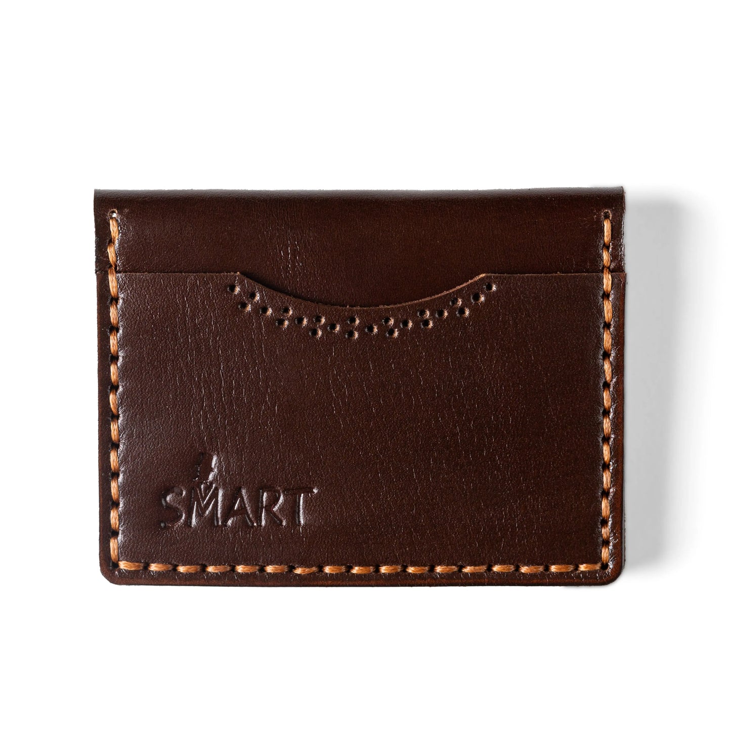 slim Plain card holder | Brown