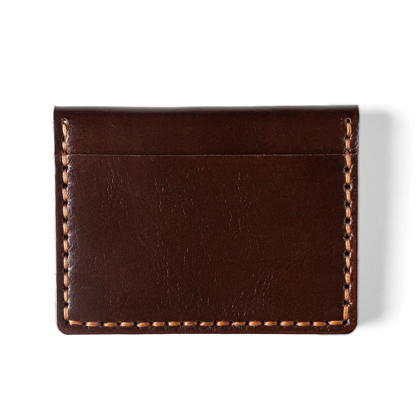 slim Plain card holder | Brown