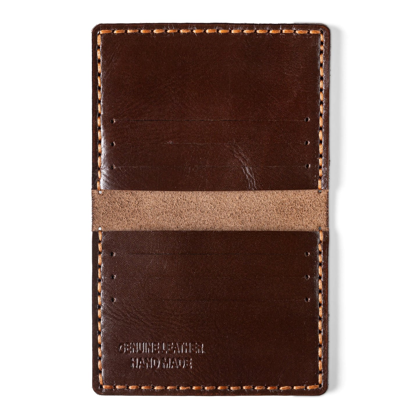 slim Plain card holder | Brown