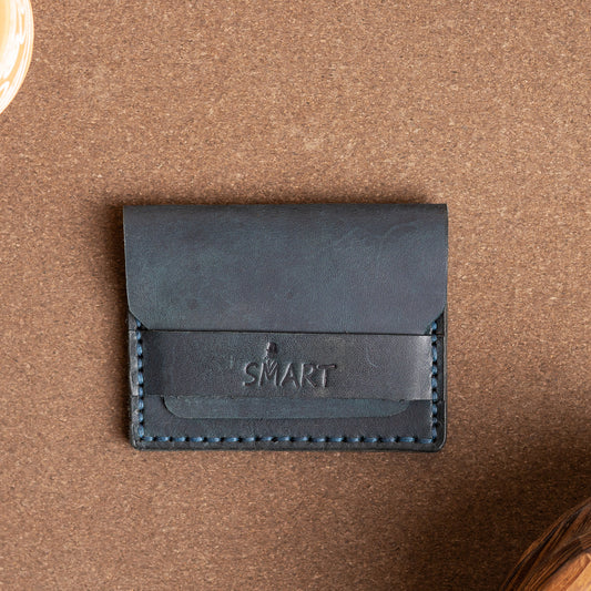 Flap card holder | Blue