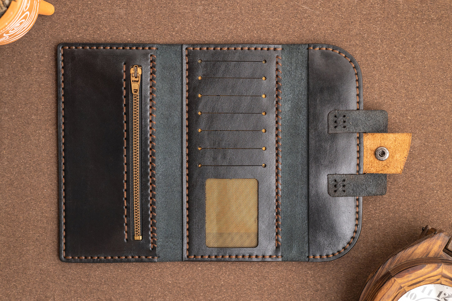 Tri-fold wallet | Blacky