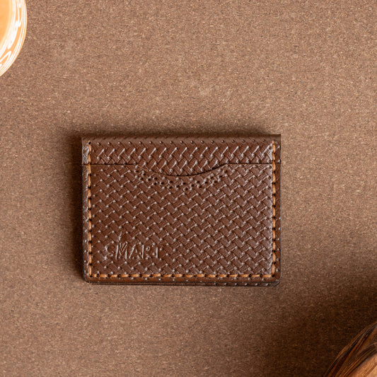 slim Tangled card holder | Brown