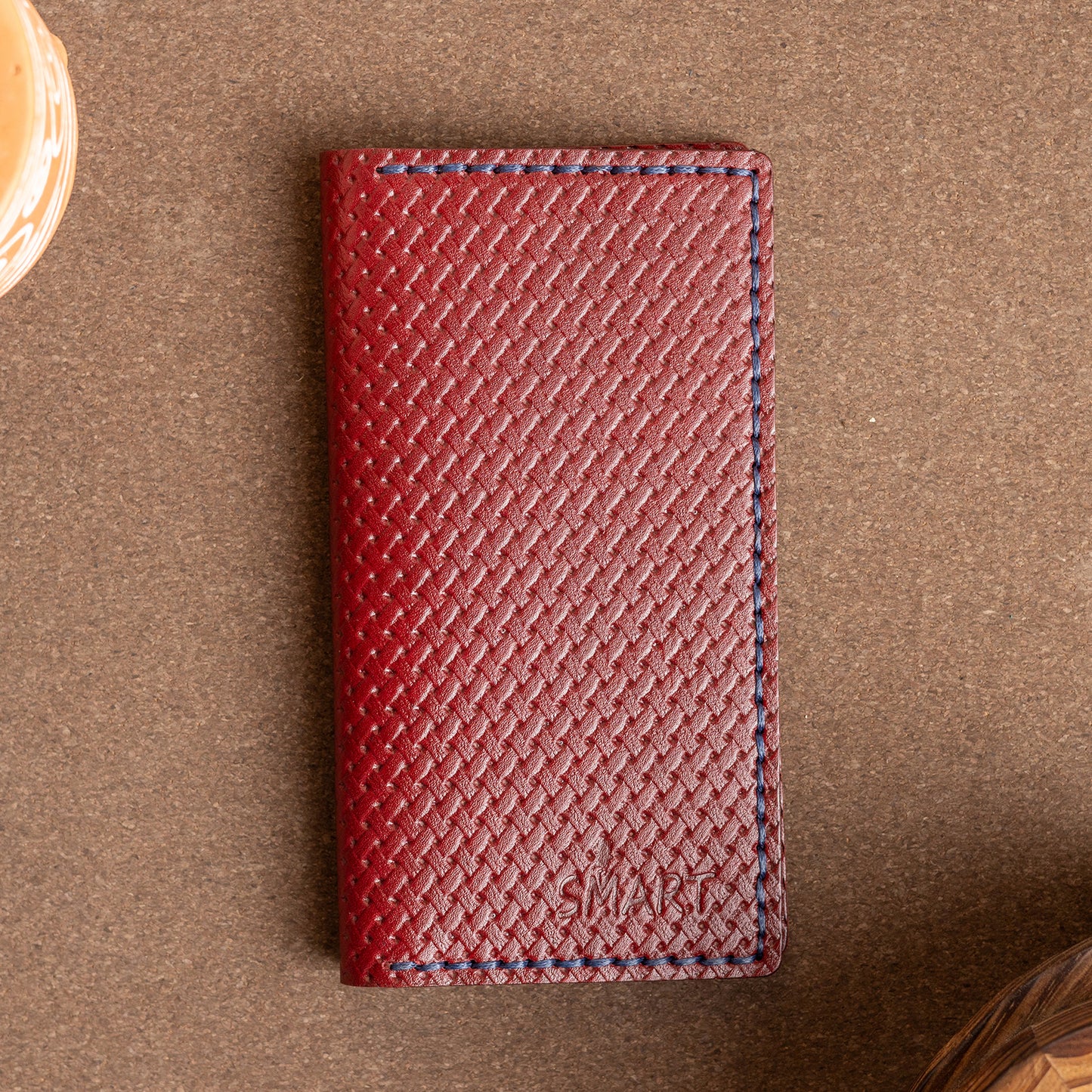 Bi-fold card holder | Burgundy